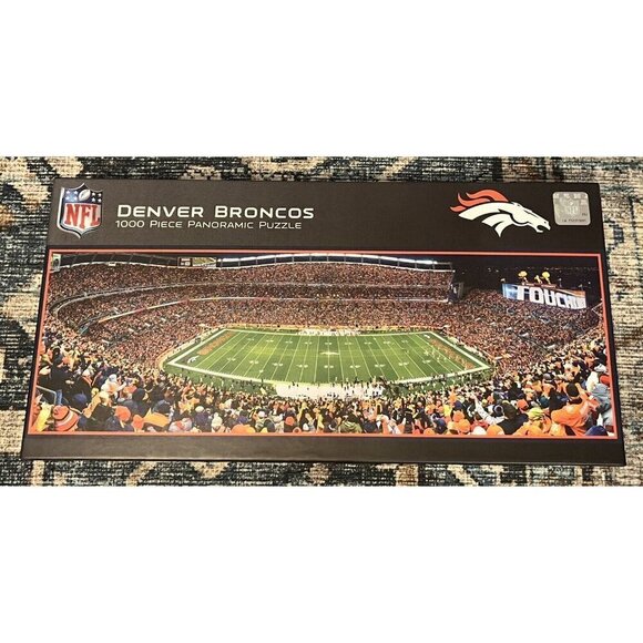 NEW Masterpieces Denver Broncos | Puzzle Sports Stadium NFL Panoramic 1000pc - Picture 1 of 3